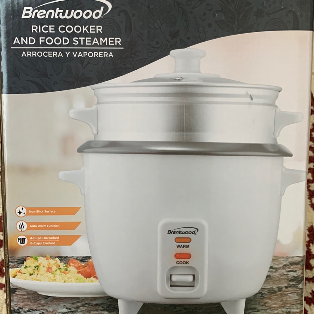 4 cups rice cooker with food steamer